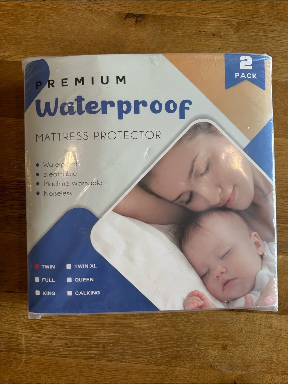 Premium Waterproof Mattress Protector - White 2 pack